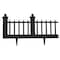 Emsco Group Estate Series Wrought-Iron Style Border Fencing, Resin Edging, 10 Feet, Black 2096HD - alternate 1